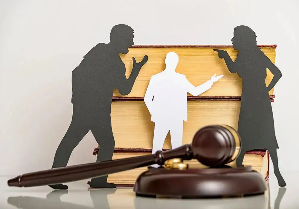 image of couple arguing through divorce Chelmsford