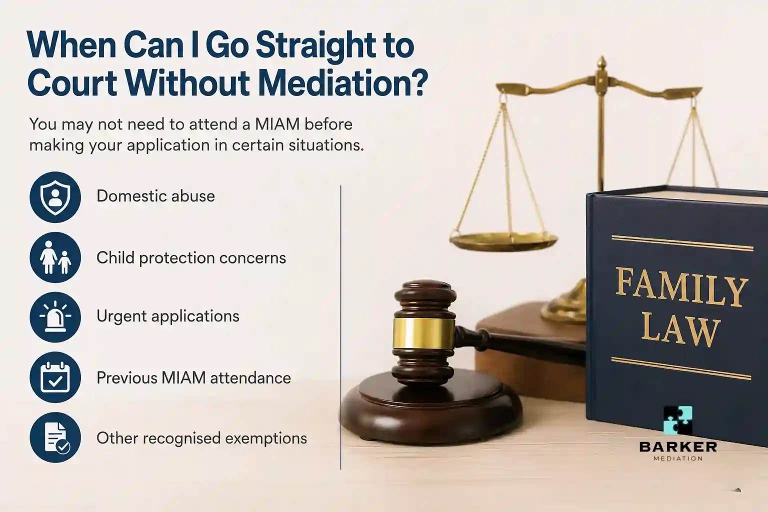 When Can I Go Straight to Court Without Mediation Chelmsford?
